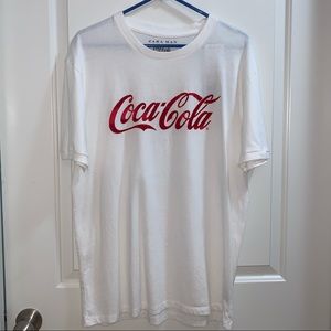 Zara Man Coca Cola white tee.